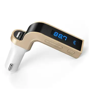 Carkit Bluetooth-compatibele Handsfree-LCD Display-de Zender van FM Radio MP3-Speler Opladen via USB-Stekker van de Auto Muziek Audio Onderdelen