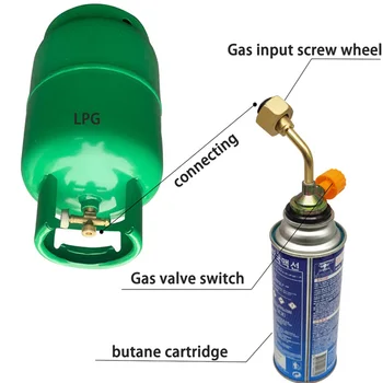 Cassette Butaan Vulklep Directe Verbinding Hervulbare Gasfles Aansluiting Lange Cilinder Inflatie Kleppen Accessoires