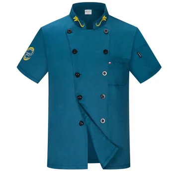 Chef Jacket Mannen en Vrouwen Korte/Lange Mouw Koken Shirts korenaar Borduurwerk Restaurant Hotel Uniform