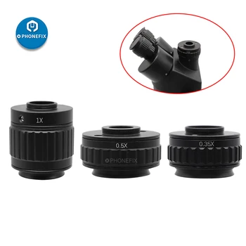CTV Converter 1X 0,35 X 0,5 X C-mount Lens Adapter Focus Verstelbare Camera-Installatie C-mount Adapter aan op Trinoculaire microscoop