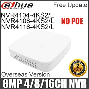 Dahua NVR NVR4104-4KS2/L 4CH NVR4108-4KS2/L 8CH NVR4116-4KS2/L 16CH Nieuwe Versie Smart 1U Mini NVR 1HDD H. 265 Zonder POE-poort