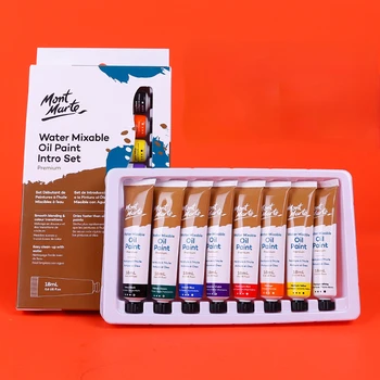 De 36-kleur in Water oplosbare Olieverf Set Één 18ml Geurloos Veilig Water-verstelbare Tekening Pigment Professionele Art Supplies