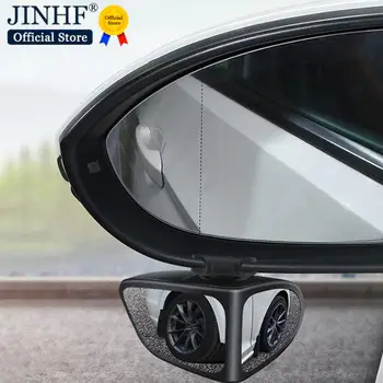 De Auto Omkeren Kleine Ronde Spiegel Voor En Achter Wiel Groothoek Spiegel Dubbelzijdig Aux-Rearview 360 Graden Blind