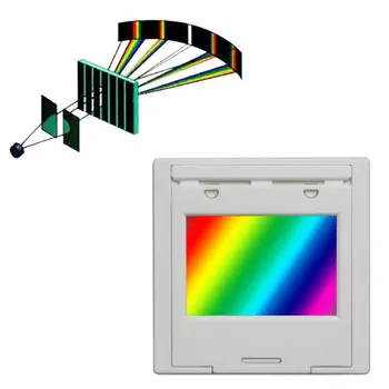 Diffractierooster 50/100/300/600 lijn 2mm Transmission Grating Spectrofotometer Optische onderwijs-experiment