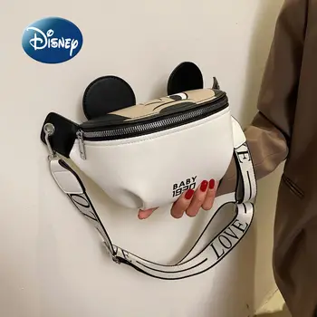 Disney Mickey ' s Nieuwe dames Taille Tas Luxe Merk voor Vrouwen Borst-Tas van Hoge kwaliteit met een Grote capaciteit Fashion Trend Schuine Zak