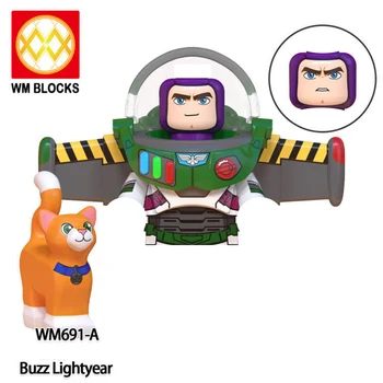 Disney Toy Story Bouwstenen Woody En Buzz Lightyear Mini Actie Figuren Bakstenen Educatieve Doe-Cadeaus Voor Kinderen