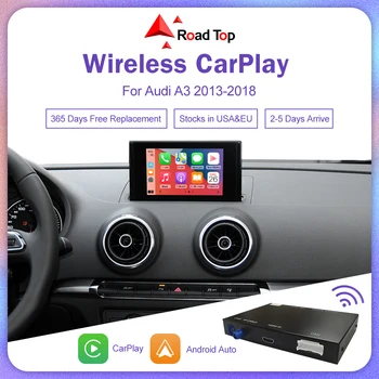 Draadloos Apple CarPlay Android-Auto-Interface voor Audi A3 2013-2018, met Mirror Link AirPlay-Bluetooth-Reverse Camera Functies