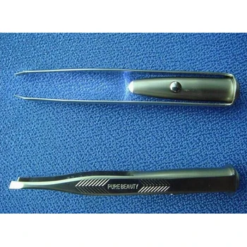Draagbare Wenkbrauw Verwijdering Pincet Clip Met LED-Licht Precision Hair Remover Plukker Tool Huishouden