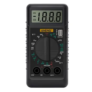 DT-182 Digitale Mini Multimeter DC/AC Voltage Meter Handheld Pocket Voltmeter Ampèremeter Diode, Triode Tester doen met een multimeter