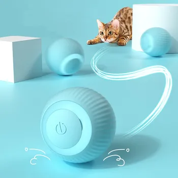 Elektrische Kat Bal Speelgoed Automatische Rolling Slimme Kat Interactieve Speelgoed voor Katten Training Zelf-bewegende Kitten Speelgoed voor Binnen Spelen