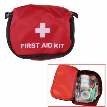 Emergency First Aid Kit 0,7 L Rood PVC Buiten de Camping Overleven Lege Zak Verband Drug Waterdichte opbergtas 11*15.5*5cm