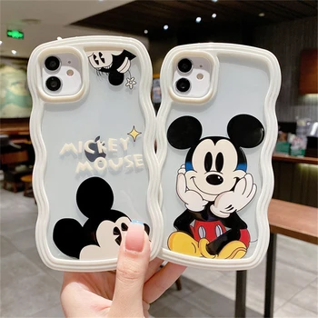 Fashion Cartoon Disney Mickey Minne Siliconen Case Voor de iPhone 12 11 Pro Max Mini X-XR XS Max 7 8 6s Plus SE Schokbestendig Soft Cover