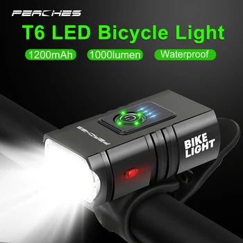 Fiets LED Licht 1000Lumen voorlicht Fiets MTB Fiets Koplamp Oplaadbare Lamp Lanterna Bicicleta Fietsen Zaklamp Achter