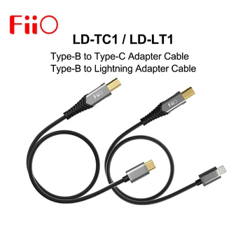 Fiio LD-TC1/LD-LT1 USB Type-B, Type-C/Lightning Adapter Kabel Ongeveer 50cm voor K9 PRO/K5 Pro
