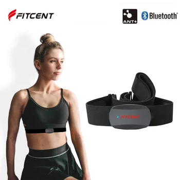 Fitcent hartslagsensor Riem Bluetooth-ANT HR-Monitor borstriem voor het Peloton Polar, Garmin Fiets, Computer, Sporten Srava DDP Yoga