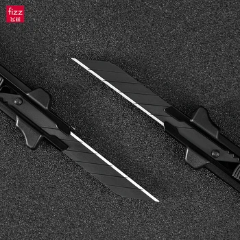 Fizz Mes met Grip papiersnijder Vak Opener Mini Frees Messen Kunst zakmes Metal Blade Self-Locking Ontwerp