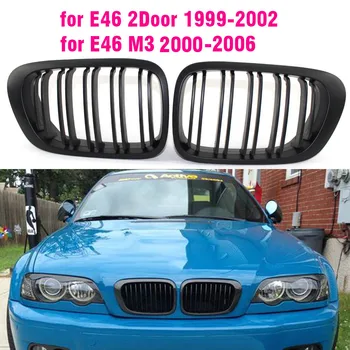 Front Grill Nieren Voor BMW 3-Serie 1999-2002 E46 M3 323 i/is 325Ci 328 i/is/Ci 330Ci 2 Deuren, Roosters