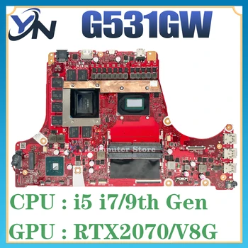 G531GW Laptop Moederbord Voor de ASUS ROG G531G G531GU G531GV G731GV Moederbord W/I5-9300H I7-9750H GTX1660Ti RTX2060 RTX2070
