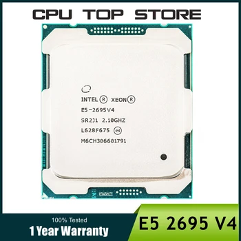 Gebruikt de Intel Xeon E5 2695 V4 E5 2695V4-Processor van 2,1 GHz 18 Kernen 45M 120W 14nm LGA 2011-3 Server CPU