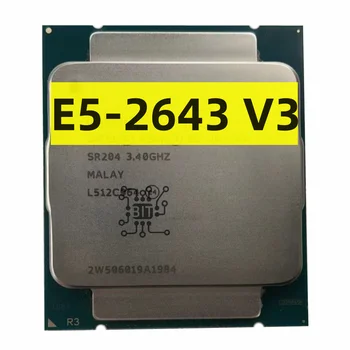 Gebruikt Xeon cpu-E5-2643V3 3.40 GHZ 20M 6CORES de 22NM-E5-2643 V3 LGA2011-3 135W E5-2643 V3 Processor E5 2643V3 Gratis Verzending