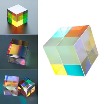 Glazen Kubus 12,7 mm Dichroic Prisma-X-Cube Prisma ' s voor foto-Beam Splitting Fotografie Accessoires Versieren van Geschenken Schattige Licht