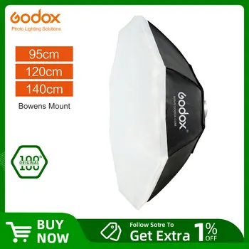Godox softbox 95cm 120cm 140cm Achthoek Studio Flitser Softbox met Bowens Mount voor Studio Flitser