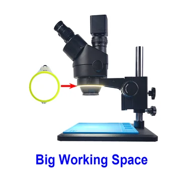Grote werkruimte USB LED-Verstelbare Ring Licht Verlichting Source Lamp voor Binoculaire Trinocular Stereo Zoom Microscoop Video
