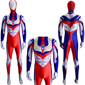 Halloween volwassenen kinderen Ultraman Orb Cosplay Kostuum Ultraman Tiga Superheld Ultraman Orb Zentai Bodysuit Ultraman Nul Jumpsuit