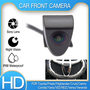 HD AHD 1080P Auto Front View Camera Voor Toyota Camry Corolla RAV4 REIZ Land Cruiser Prius Hilux Yaris Parkeergelegenheid Logo Camera