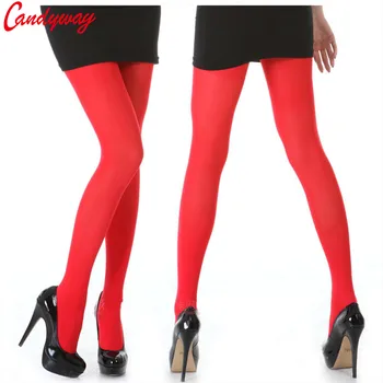 Hete Verkoop elastische Panty ' s Nieuwe WoMens Zijden kousen Schede Ondergoed Kous voor sexy kousen rood
