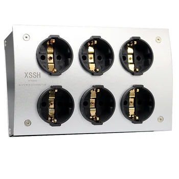 Hifi Audio e-TP60 FI-E30 EU Shuko Euro van AC Stroom Verdeler 125V-250V 50/60Hz 16A 16amp IEC Inlet stopcontact Stopcontact