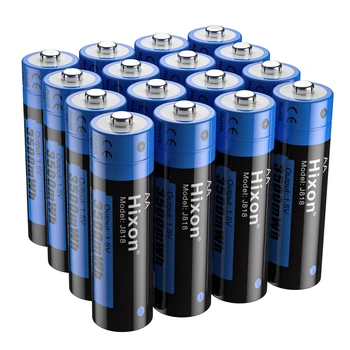 Hixon--4pc 3500mWh 1.5 V AA Li-Ion Oplaadbare Batterij , Muis, Elektrisch Speelgoed,1500 Cycli,Output 1,5 v Voor Wekker, Handvat
