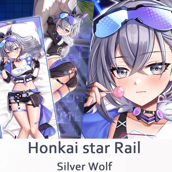 Honkai sterren Rail Zilveren Wolf Dakimakura 2WAY Knuffelen Lichaam Kussen Geval Anime Otaku Kussen kussenhoes Xmas Geschenken