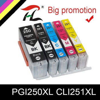 HTL PGI250XL CLI251XL inkt cartridge compatible voor Canon ip7220 8720 MG5420 MX922 MX722 IX6820 MG5620 MG5520 MG6420 MG6620