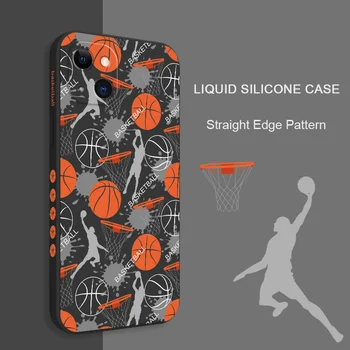 Intense Basketbal Telefoon Geval Voor iPhone 15 14 13 12 11 Pro Max Mini X-XR XS MAX SE2020 8 7 Plus 6 6S Plus Dekking