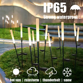 IP65 Openlucht Landschap Zonne-energie Lamp Waterdichte Leidene van de Zonne-Gazon Licht Buiten in de Tuin Reed Solar Licht-Tuin Decoratie