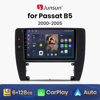 Junsun V1 AI Stem Draadloze CarPlay Android-Auto Radio voor Passat B5 2000 2001 2002 2003-2005 4G-Car Multimedia GPS-2din