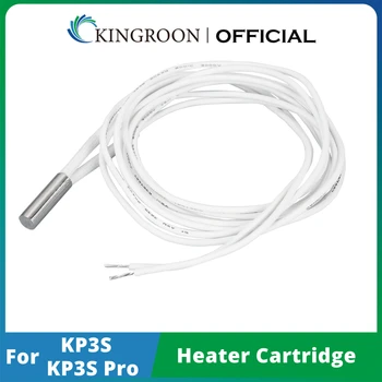 KNGROON 3D-Printer Delen KP3S/KP3S Pro Heater Cartridge 24V 50W 6*20mm Verwarming Buis 1M Wit Kabel 1/2