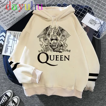 Koningin Band Hooded Hip Hop Streetwear Kleding Unisex Freddie Mercury Hoodie Mannen/vrouwen Harajuku Sweatshirt Man Trui Tops