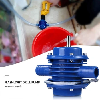 Krachtige Blauwe Elektrische Boor Water Pomp Huishoudelijke Elektrische Boormachine Accessoires zelfaanzuigende DC-Pompen Centrifugaal Pomp