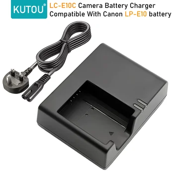 KUTOU Nieuwe LC-E10C Camera Accu Oplader Voor Canon LP-E10 Accu EOS 1100D 1200D 1300D KISS X50 X70 X80 Rebel T3 T5 T6 Camera ' s