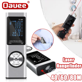 Laser Range Finder 80/60/40m Draagbare USB-Lader met Hoge Precisie Meten Hoek Digitale Laser Afstandsmeter Bouw Gereedschappen
