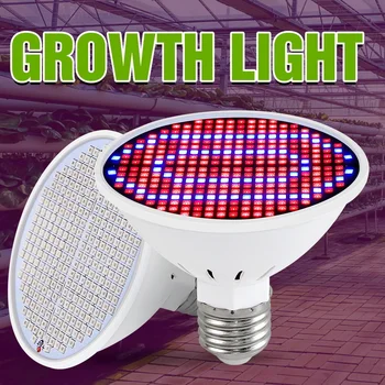 Led Licht Groeien E27 Volledige Spectrum Phyto Lamp Plant Lamp Groei Licht Hydrocultuur 85-265V126 200 300Led Kas Lamp Groeien Tent