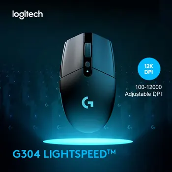 Logitech G304 LIGHTSPEED Draadloze Gaming Muis/HELD 12K Sensor/12000 DPI/Lichtgewicht/6 Programmeerbare Knoppen voor de Computer en Laptop