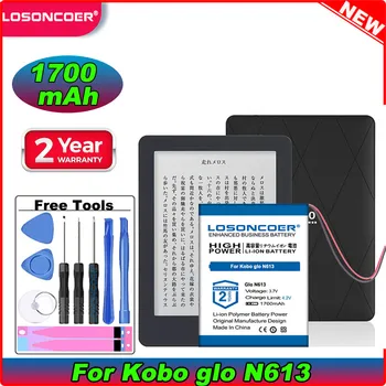 LOSONCOER 1700mAh Voor de Kobo Glo Batterij E-book Reader N613 Batterij