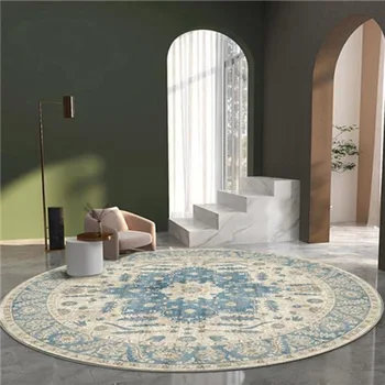 Marokkaanse Stijl Woonkamer Decoratie Ronde Tapijt Grote Karpetten voor Slaapkamer Huis Schommelstoel vloermat Wasbaar Lounge Deken