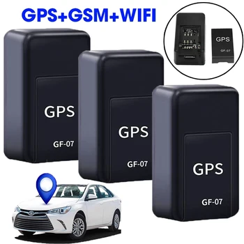 Mini GF-07 GPS Auto Tracker, Real Time Tracking Anti-Diefstal de Anti-verloren Locator Sterke Magnetische Mount SIM-Bericht van de Plaatser