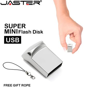Mini Metal USB 2.0 Flash Drive 4GB 8GB 16GB Gratis geschenk 32GB 64GB sticks Memory Stick 100% Echte Capaciteit U-Schijf Snelle verzending