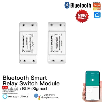 MOES Nieuwe Bluetooth Smart Switch Relais Module van het Single-Point Controle Sigmesh Draadloze Afstandsbediening met Alexa Google Startpagina tuya
