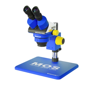 MONTEUR 6-45 X Stereo Microscoop MOS300 Trinocular MOS260 Verrekijker HD 360 Verstelbare Sluit de PC met een Grote Base gsm Reparatie Tool